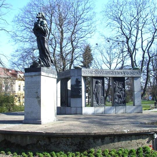 Monument to Jan Hus in Tábor