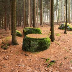 Opracovaný kámen u Bludova pod hradištěm