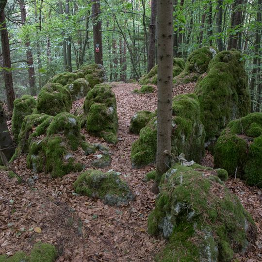 Dolomitfelsen Judenfriedhof SW von Plech