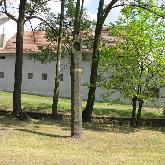 Column shrine at the stream