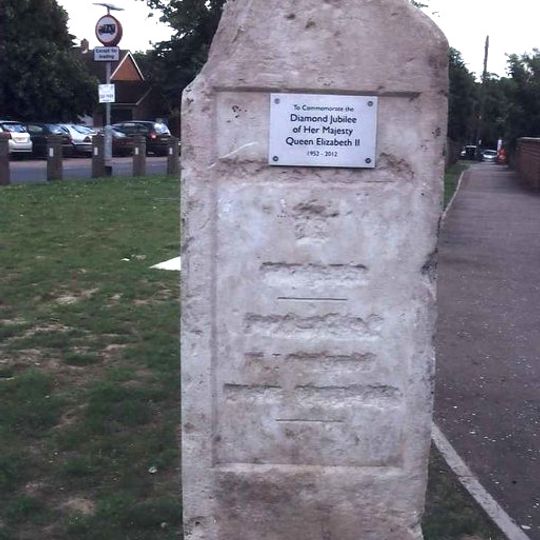 Milestone, Station Road jct with The Street