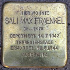 Stolperstein dedicated to Sali Max Fraenkel