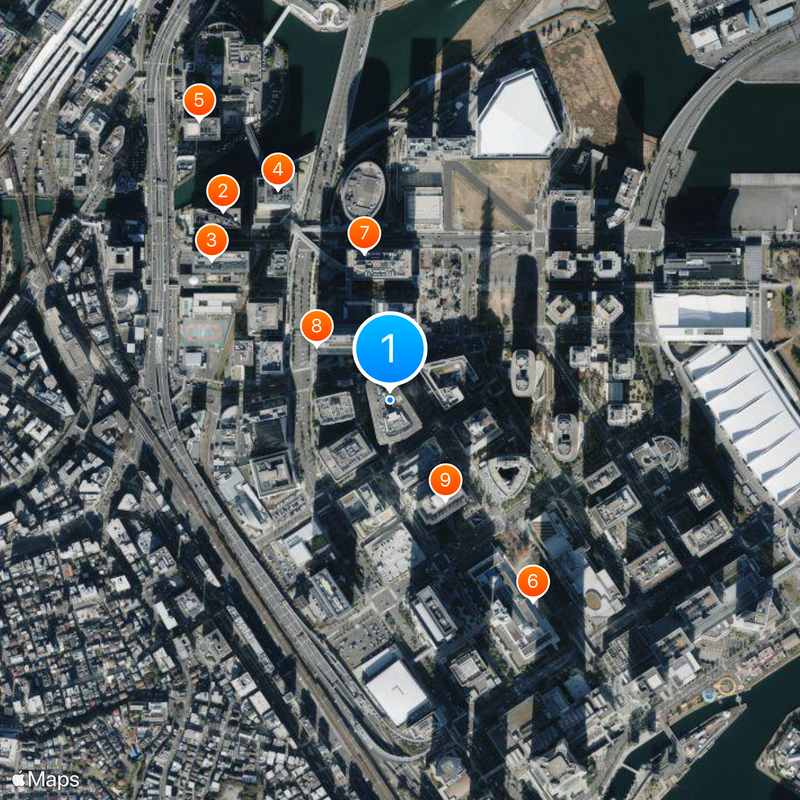 Yokohama i-Mark Place Mapa
