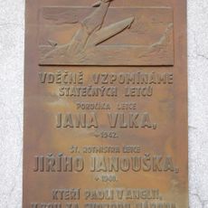 Jan Vlk and Jiří Janoušek memorial plaque