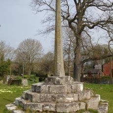 Churchyard cross in St Margaret of Antioch's churchyard