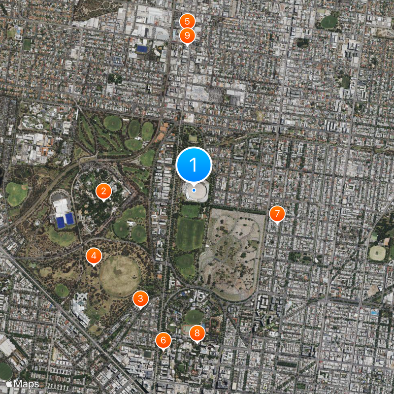 Carlton Recreation Ground Map