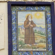 Ceramic panel of Saint Francis of Paula