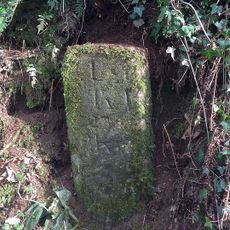 Milestone, old road from Greystone Bridge to Felldown Head; 20m uphill from Smallacombe / Palace Street Farm