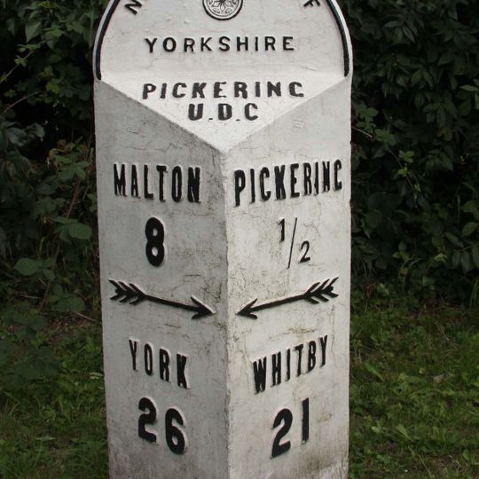 Milestone, Malton Road at SE79878338