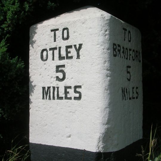 Milestone Set On Top Of Wall Approximately 10 Metres North East Of Hollings Hill Garage