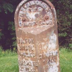 Milestone At About 2.6 Kilometres From Parish Boundary