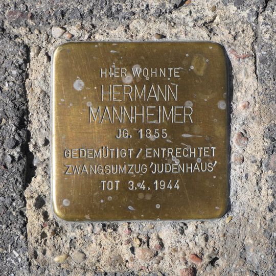 Stolperstein en memoria de Hermann Mannheimer