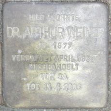 Stolperstein dedicated to Arthur Weiner