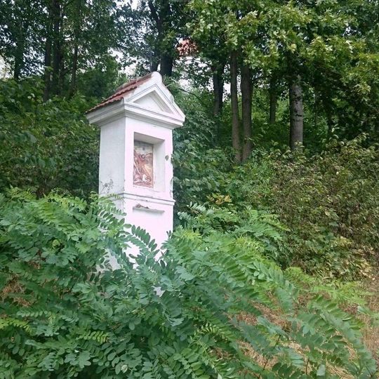 Boží muka na křížové cestě u Mladé Vožice - 9. zastavení