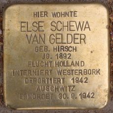 Stolperstein dedicated to Else Schewa van Gelder
