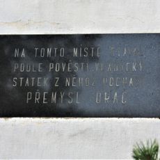 Pamětní deska Přemysla Oráče na domě 24 ve Stadicích