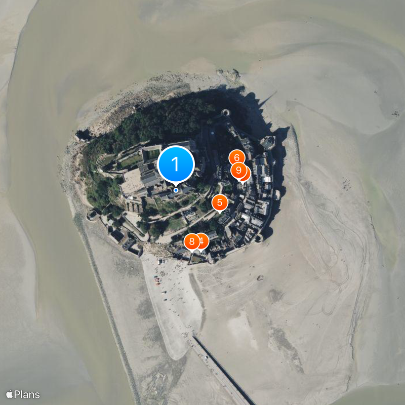 Abbaye du Mont-Saint-Michel Carte