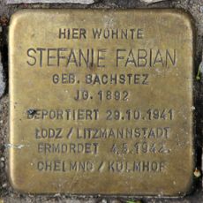 Stolperstein à la mémoire de Stefanie Fabian