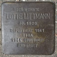 Stolperstein dedicated to Lotte Littmann