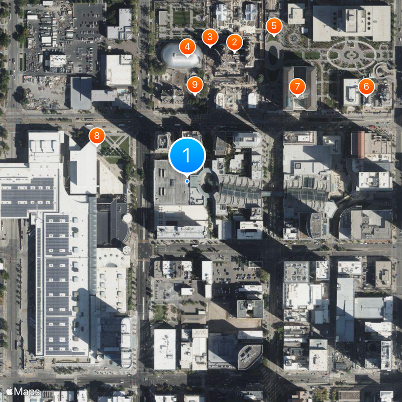 City Creek Center Mapa