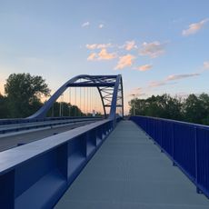 Bridge over the Elbe between Valy and Mělice