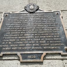 Church of Lumbang historical marker