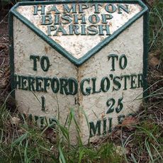 Milepost, Eign Hill, W of Hampton Park, E of railway