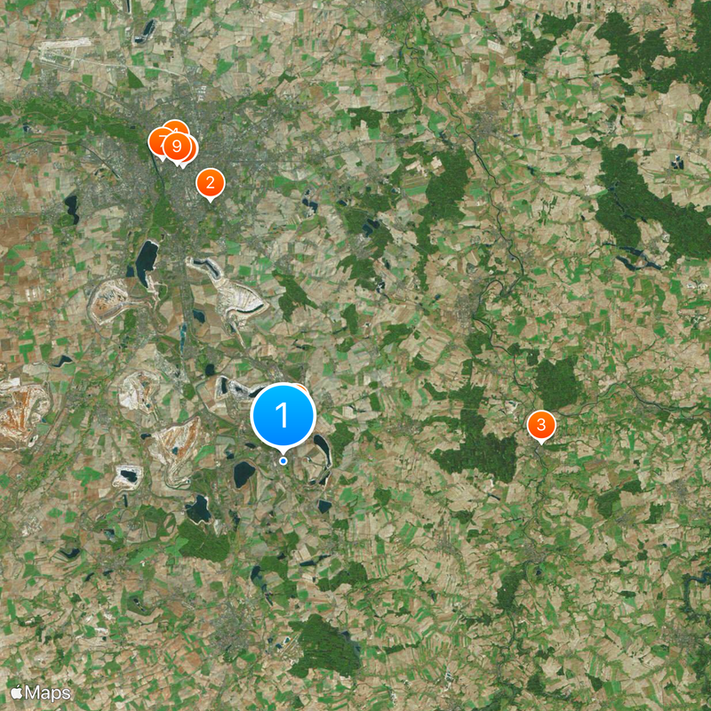 Circondario di Lipsia Mappa