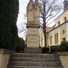 Statue of Saints Cyril and Methodius in Zbýšov