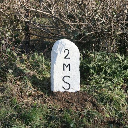 Milestone Near Withy Cross