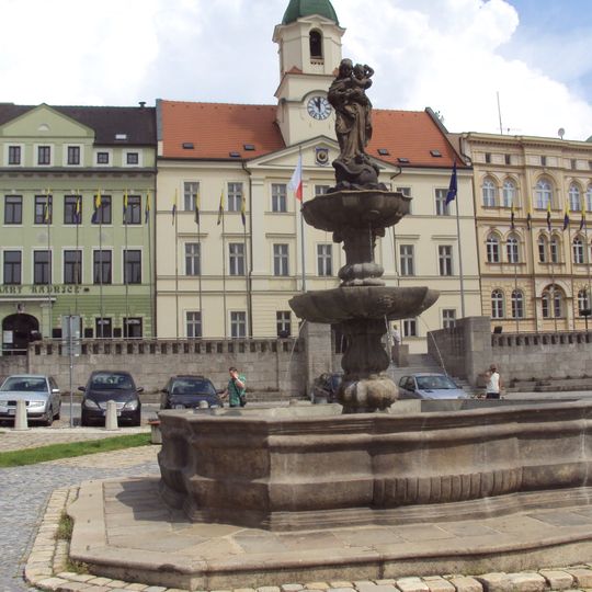 Kašna se sochou Immaculaty