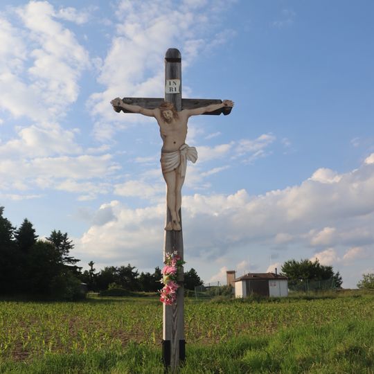 Kříž u silnice v Martínkově