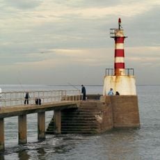 Amble South Pier light