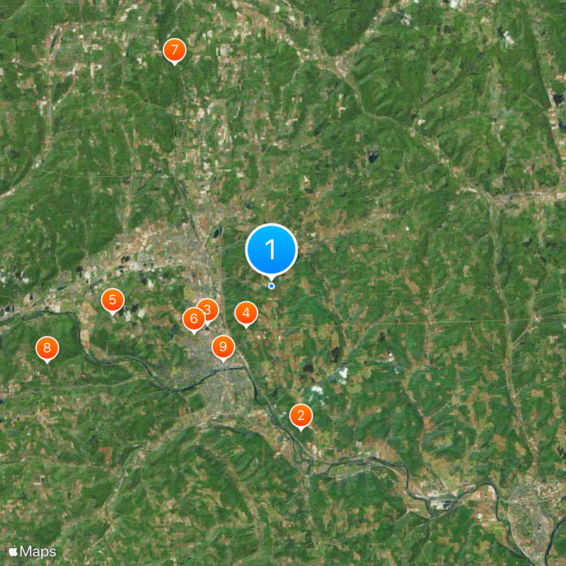 Comté de Chemung Carte