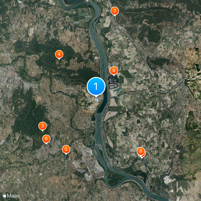 Marcoule Nuclear Site Map