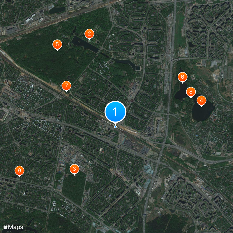 Vykhino Map