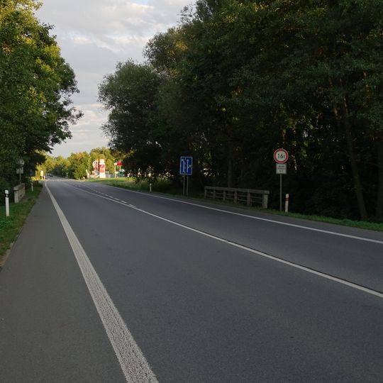 Bridge of road I/12 over the Bušinec in Český Brod
