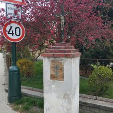 Wayside cross in Týnec nad Sázavou on Benešovská street