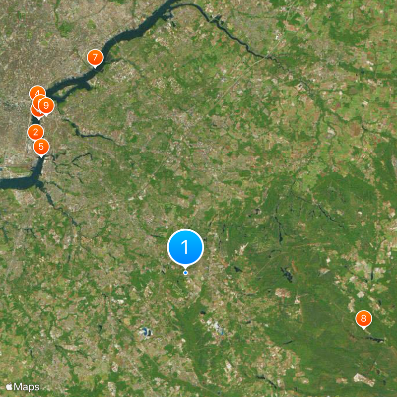 Contea di Camden Mappa