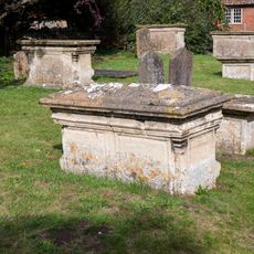 Two Unidentified Monuments 1 Metre Apart, About 14 Metres South Of Tower Of Church Of St Cyriac