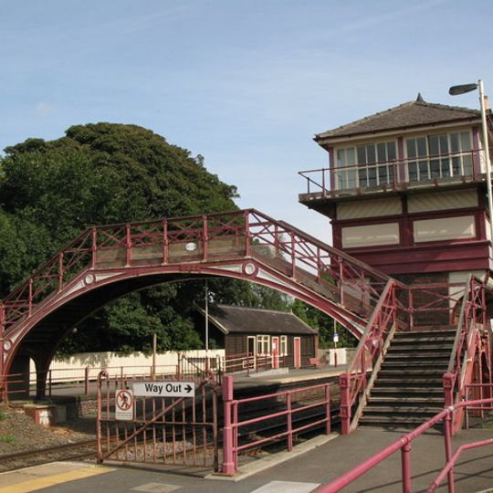 Footbridge at Haltwhistle railway station
