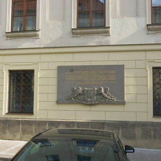 Pamětní deska samostatnosti Československa v Praze