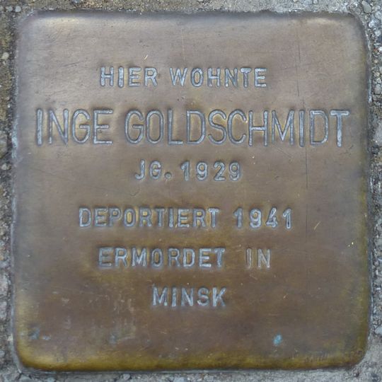 Stolperstein für Inge Goldschmidt