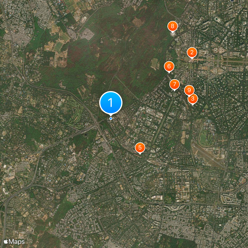 Taj Palace, New Delhi Map