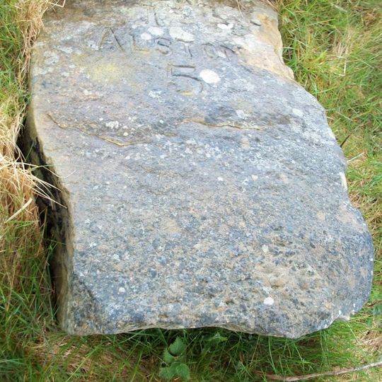 Milestone, S of Morleyhill Fell