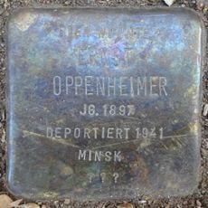 Stolperstein en memoria de Ernst Oppenheimer