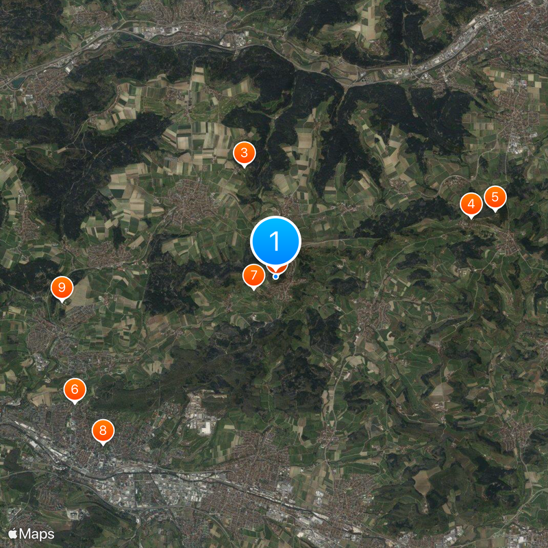 Castello di Hohenstaufen Mappa