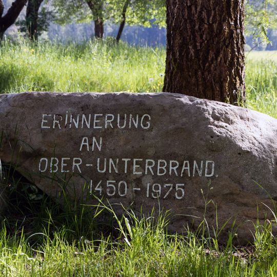 Gedenkstein Ober- und Unterbrand