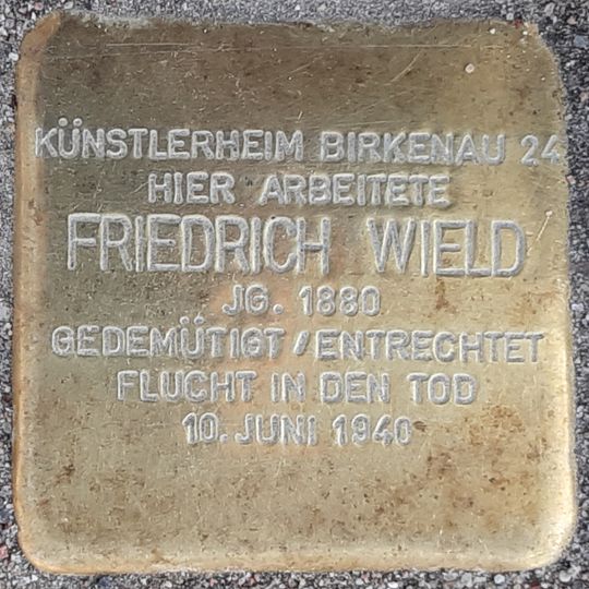Stolperstein für Friedrich Wield