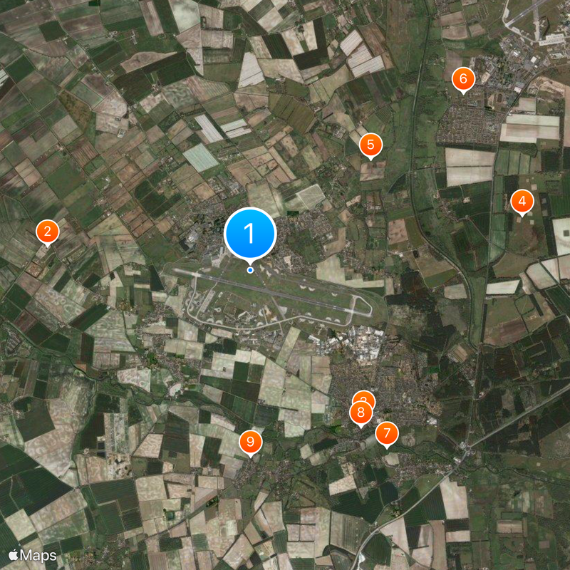 RAF Mildenhall Map